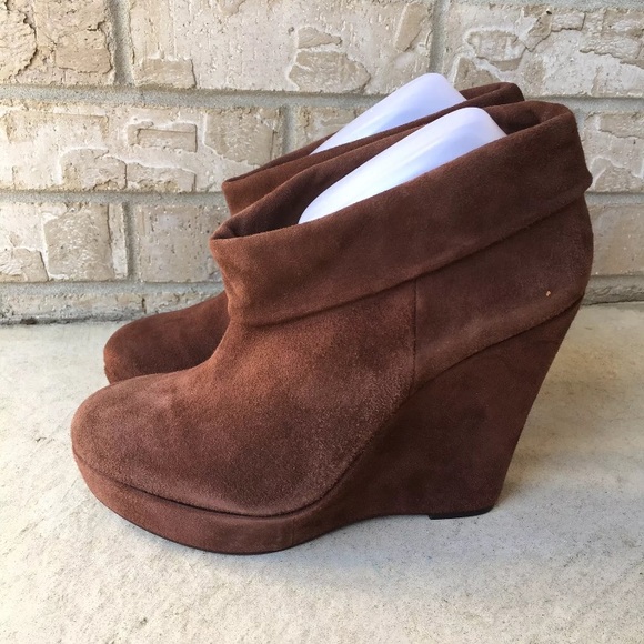 Pour La Victoire Shoes - New POUR LA VICTOIRE "IDA" Wedge Platform Booties Size 9M🌸
